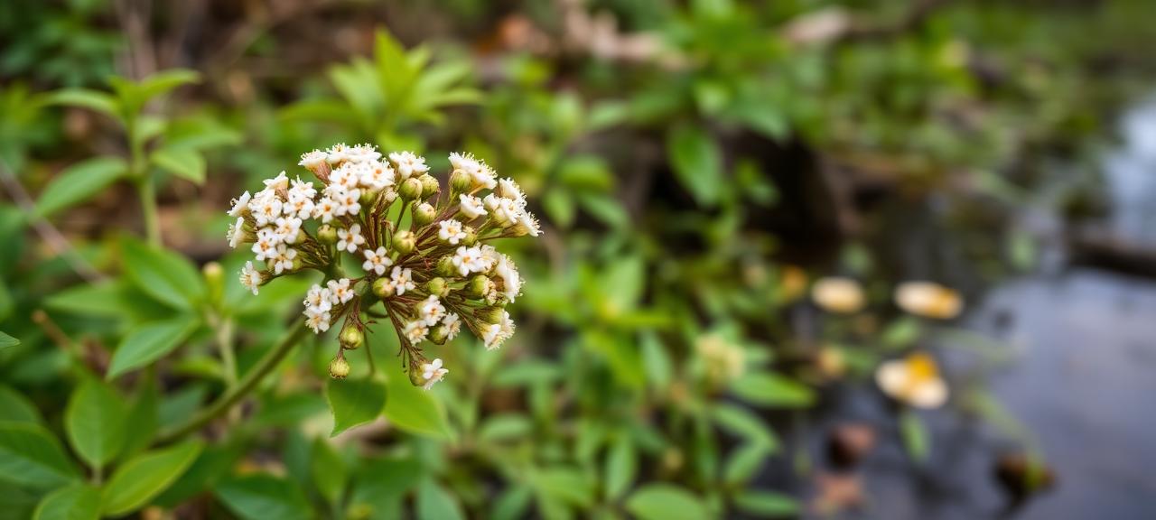 Elderberry flowers in bloom